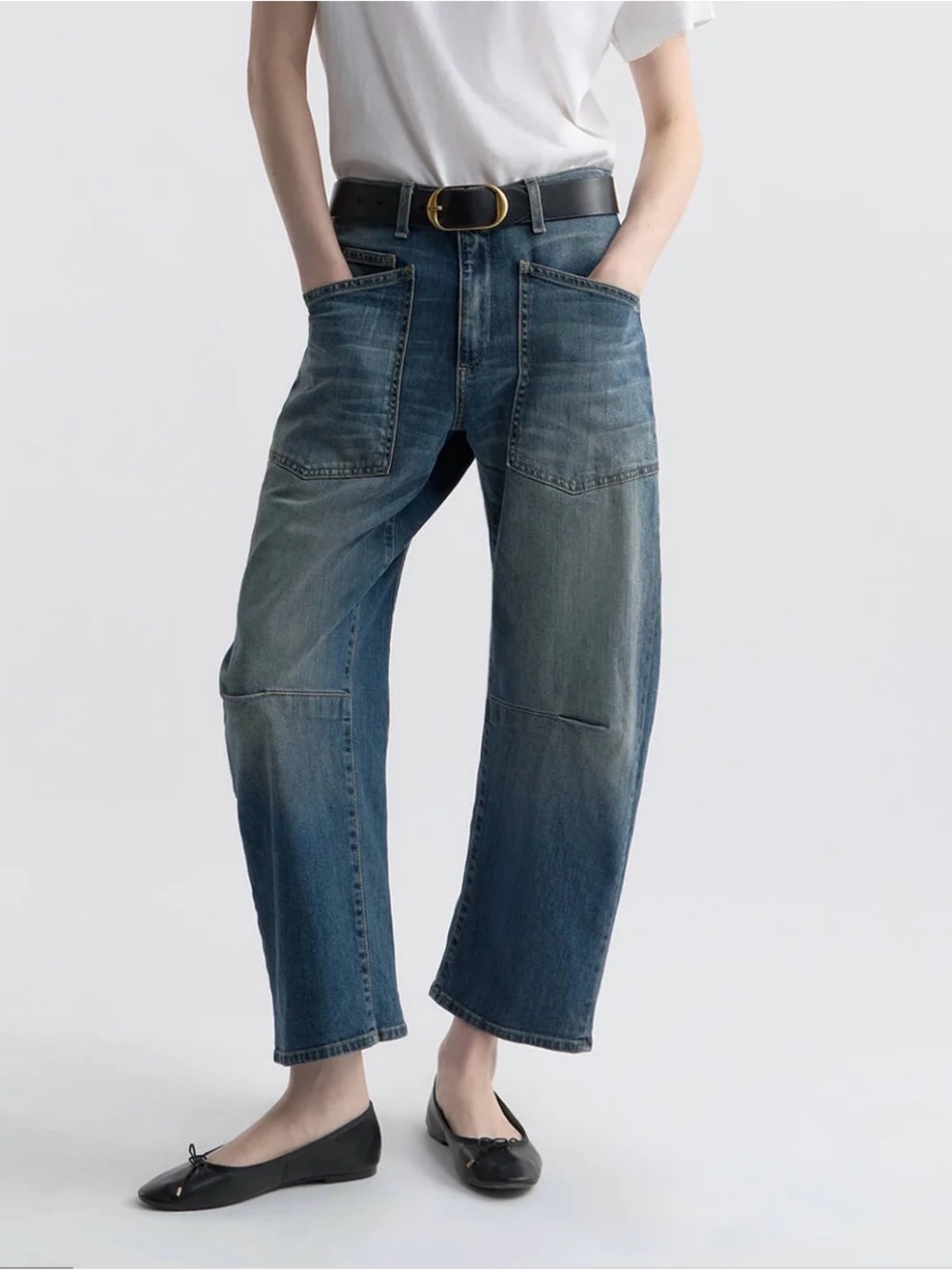 Nili Lotan Shon Barrel leg jeans